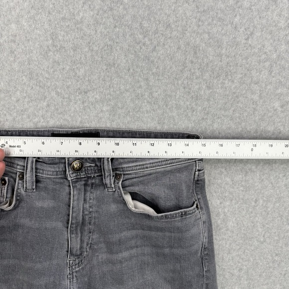 Revtown Jeans Mens 30x30 Gray Sharp Slim Straight Stretch 5 Pocket Decade Denim - Picture 10 of 13